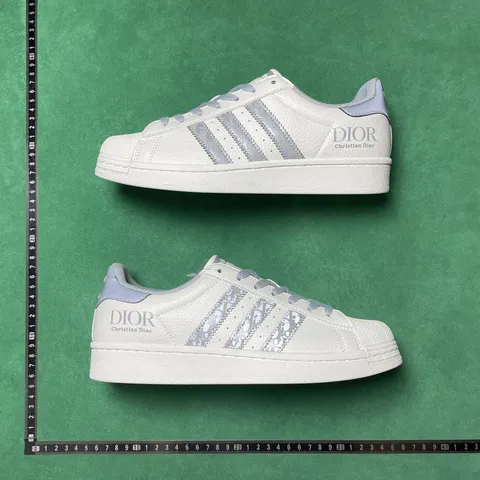 Adidas Originals Superstar - White Silver Dior