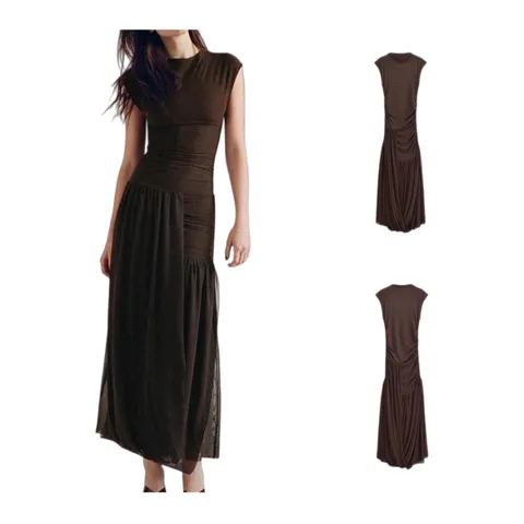 Zara Dress - Black Sheer Maxi