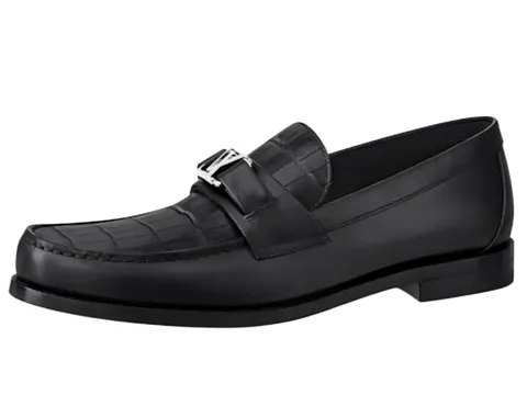 LV Shoes - Black Loafer