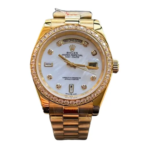 Rolex [Oyster Perpetual Day-Date] - Day-Date Gold Mother Of Pearl