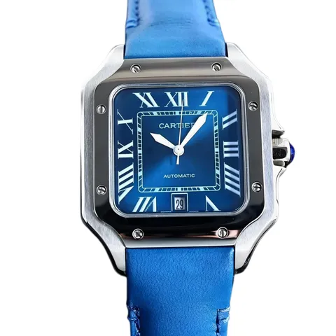 Cartier [ Santos de Cartier] - Blue Strap