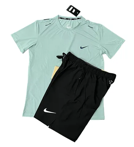Nike Set - Mint Tee & Black Shorts