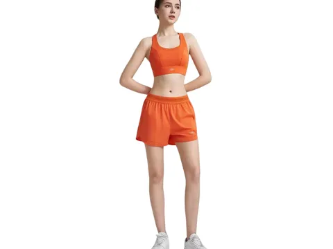 Alo Set - Orange Bra & Shorts