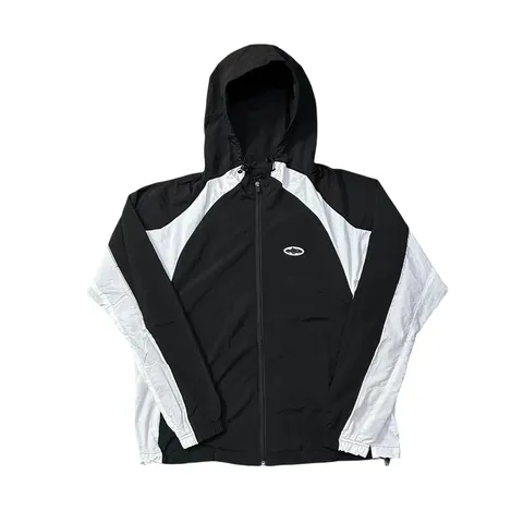 Corteiz Jacket - Black & White Windbreaker