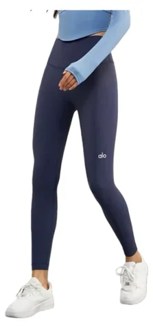 Alo Pants - Navy Leggings, High-Waist