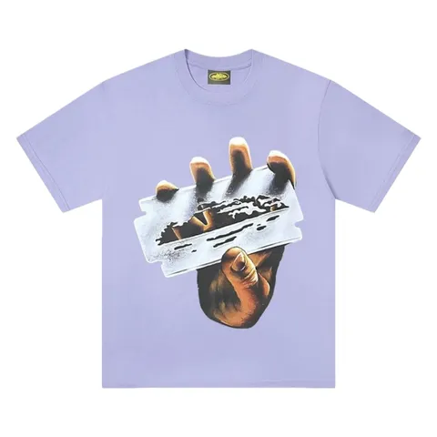 Corteiz Tee - Lilac Hand Print