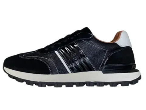 Hermes Shoes - Navy & White