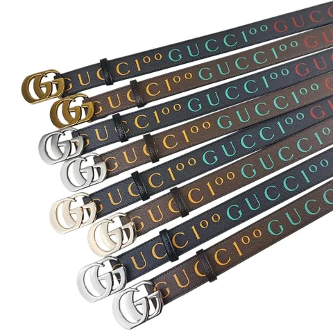 Gucci Belt - Gucci Script Multi-Colour