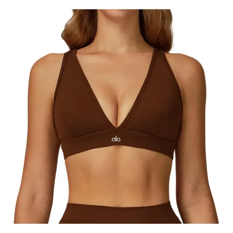 Alo Vest - Brown V-Neck Bra