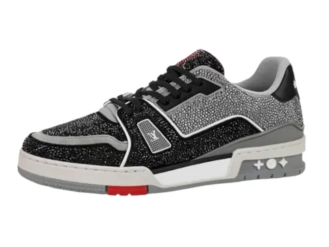 Louis Vuitton - Grey Glitter Trainer