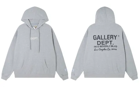 Gallery Dept Hoodie - Grey Back Logo