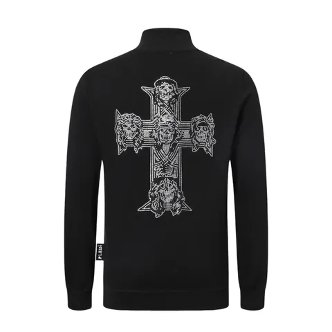 Philipp Plein Hoodie - Black Cross Zip