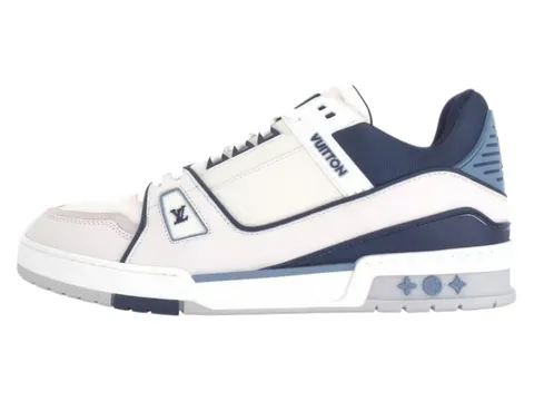 LV Trainer Sneakers - White & Navy Trainer