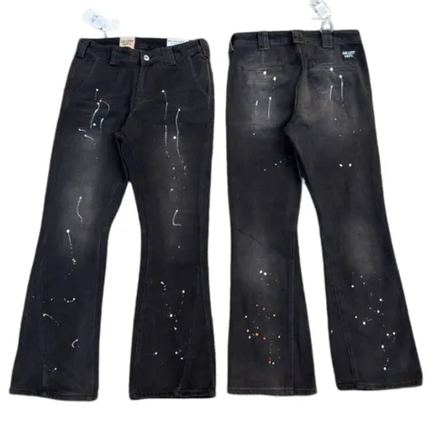 Gallery Dept Jeans - Black Paint Splatter Flare