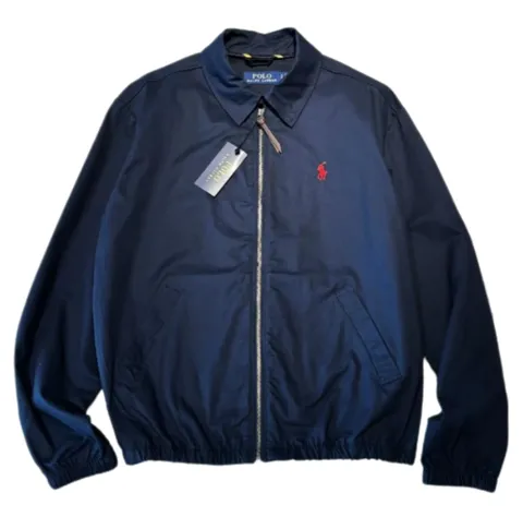 Ralph Lauren Quilted Jacket - Navy Harrington