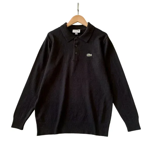 Lacoste Hoodie - Black Knit Polo