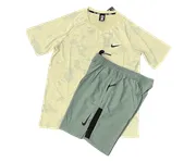 Nike Set - Yellow Tee & Sage Shorts