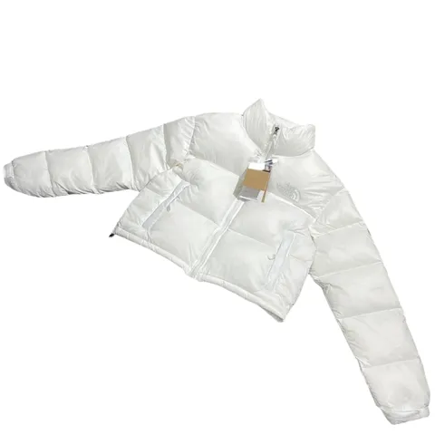 The North Face Down Jacket - White Cropped Nuptse