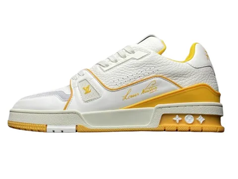 LV Sneakers - White & Yellow Trainer