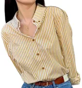 Ralph Lauren Polo Shirt - Yellow Stripe Shirt