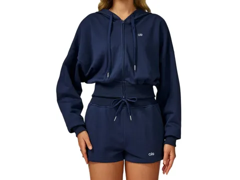 Alo Hoodie - Navy Zip Hoodie & Pants