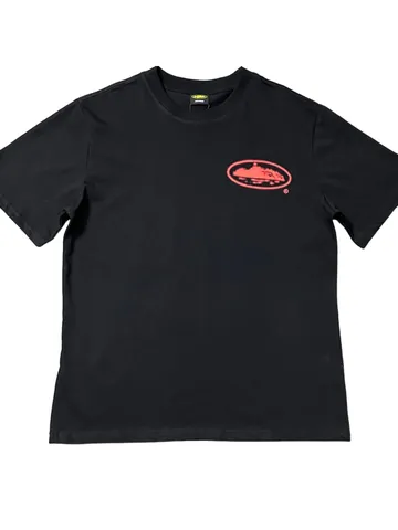 Corteiz Tee - Black Red Alcatraz