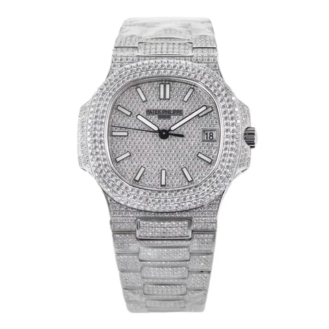Patek Philippe [Nautilus] - Iced Silver