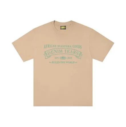 Corteiz Tee - Tan Tonal Print