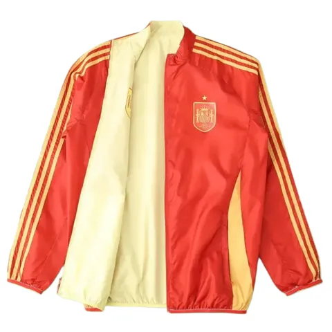 2425 Spain Wear on both sides windbreaker - Red & Cream