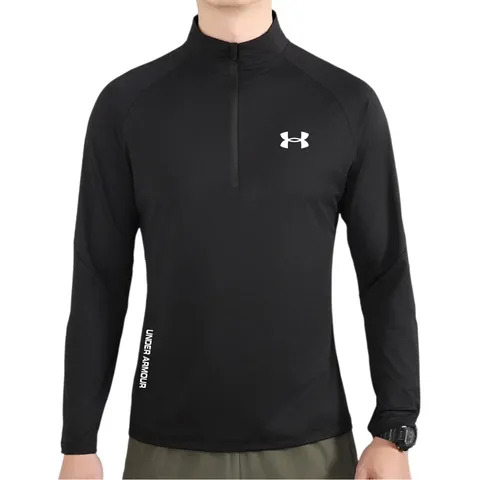 Under Armour Long Tee - Black Half-Zip