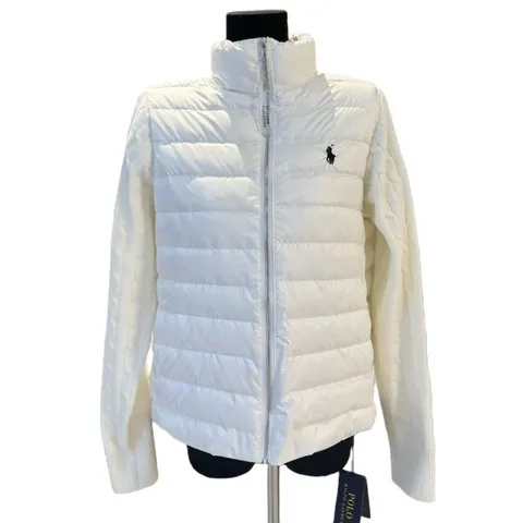 Ralph Lauren Jacket - Cream Hybrid Puffer