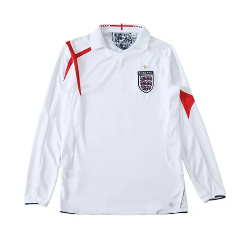 2006 season England home retro Long sleeved Fan version