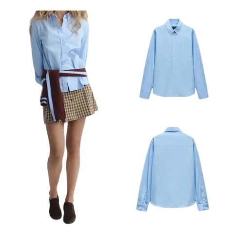 Zara Shirt - Sky Blue Oversized, Poplin II