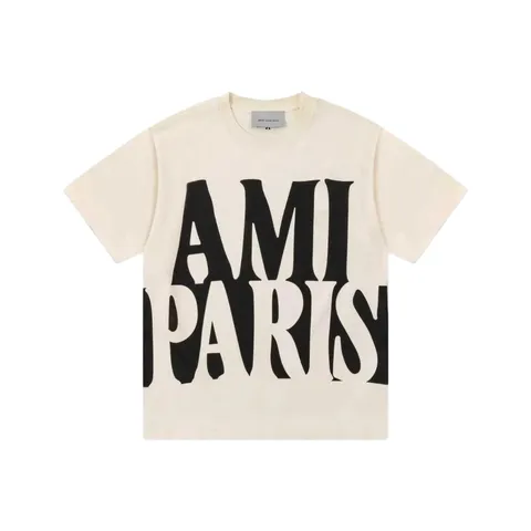 Ami Tee - Cream Big Ami Paris