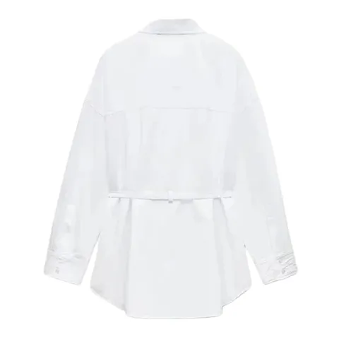 Zara Shirt - White Belted