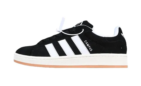 Adidas Campus - Black & White Suede
