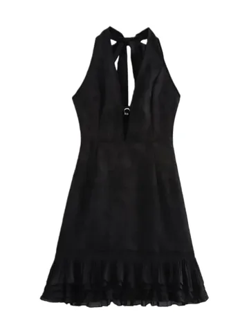 Zara Dress - Black Lace Midi