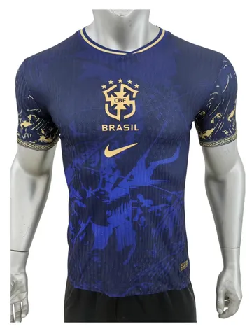 Brazil Special Edition Jersey Player Version - Navy Floral