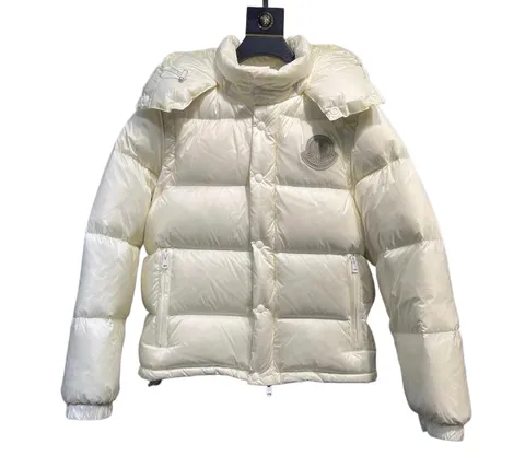 Moncler Down Jacket - Cream Hooded