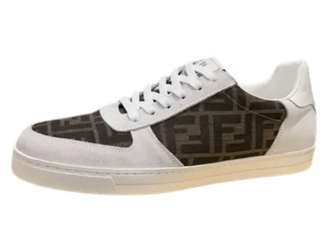 Fendi Shoes - White & Brown FF
