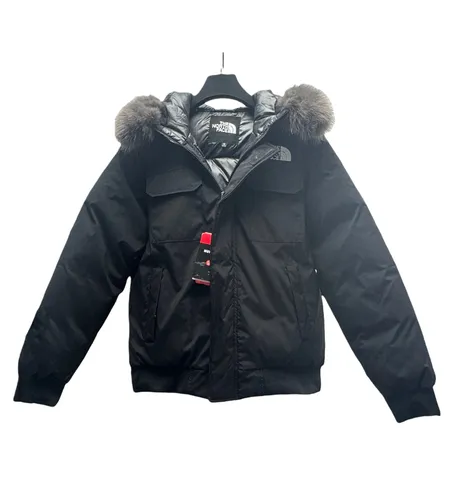 The North Face Quilted Jacket - Black Fur Hood Parka