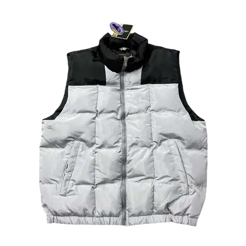 Corteiz Vest Top - White & Black Puffer Vest