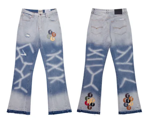 Gallery Dept Jeans - Blue Bleach Print
