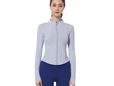 Alo Long Tee - Periwinkle Zip