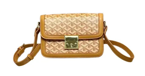 Goyard Bag - Tan Mini Crossbody