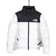 The North Face Quilted Jacket - White & Black Nuptse