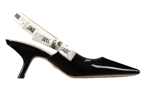 Dior High Heels - Black Patent Slingback