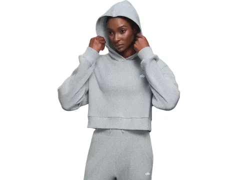 Alo Hoodie - Grey Cropped Hoodie