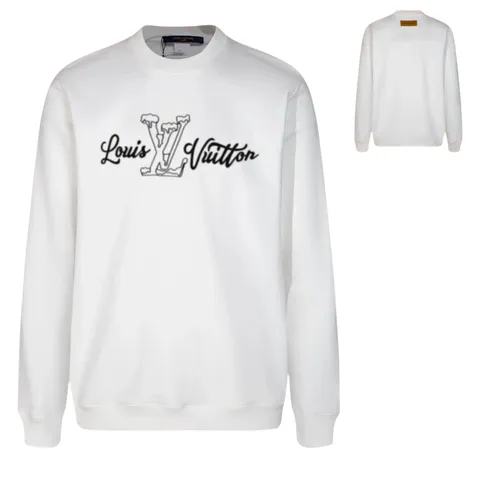 LV Hoodie - White Signature Logo