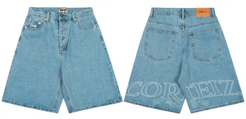 Corteiz Shorts - Light Wash Denim